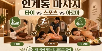 인계동 마사지, 타이 vs 스포츠 vs 아로마… 내 몸에 맞는 걸 고르고 싶어