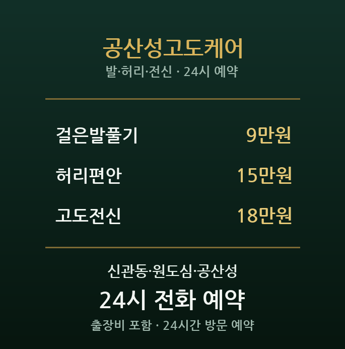 공주 출장마사지 - 공산성 고도 휴식